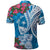 Hafa Adai Guam Polo Shirt Crystal Waves