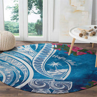 Hafa Adai Guam Round Carpet Crystal Waves