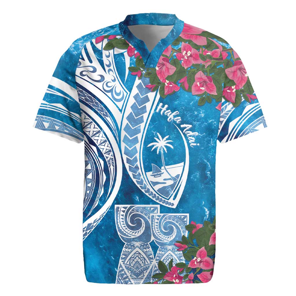 Hafa Adai Guam Rugby Jersey Crystal Waves