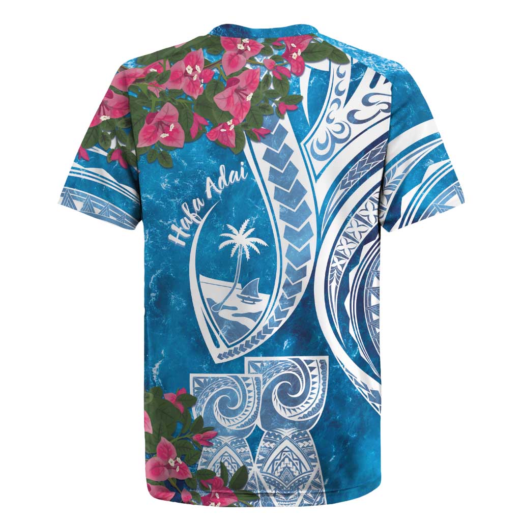 Hafa Adai Guam Rugby Jersey Crystal Waves