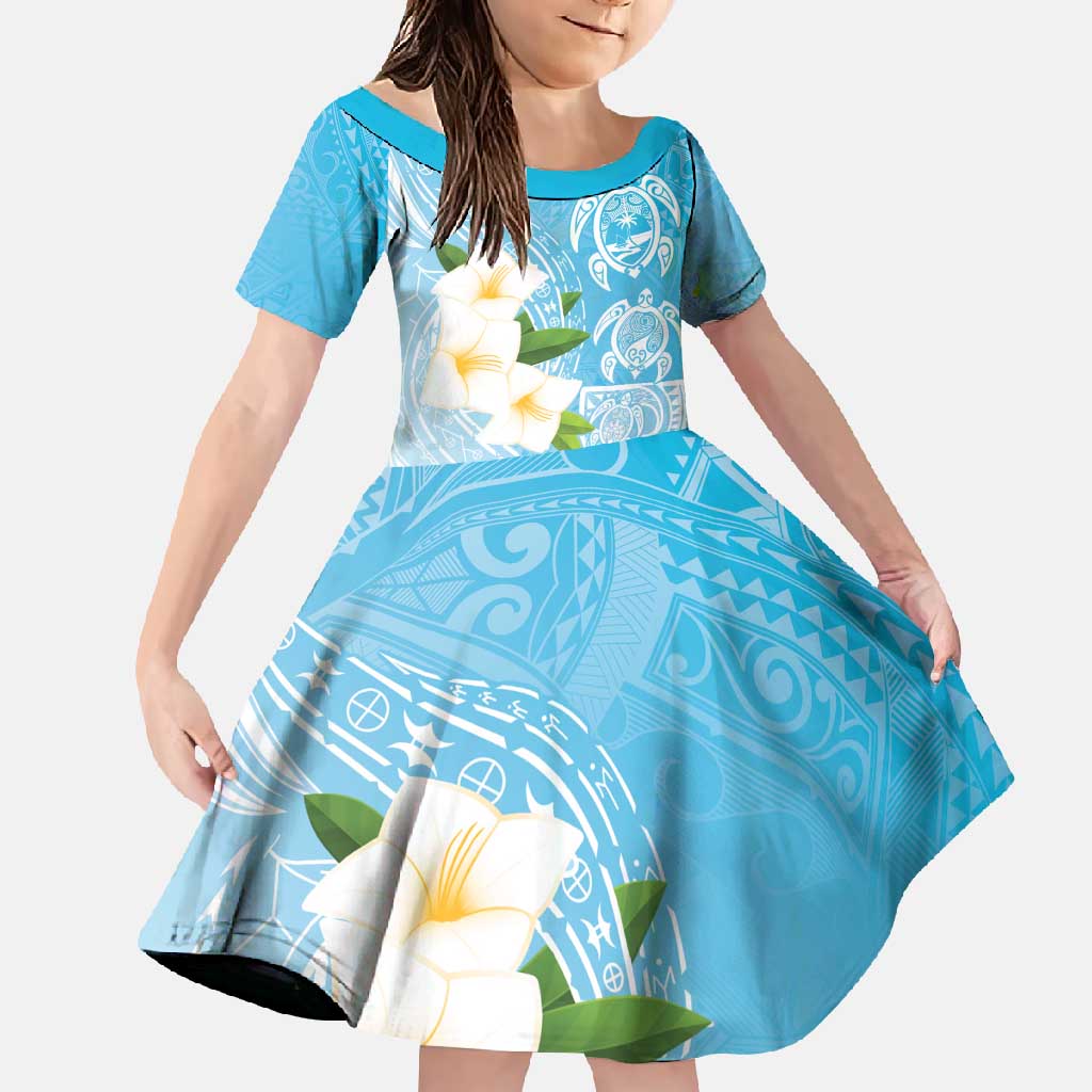 Personalized Guam Chamorro Family Matching Short Sleeve Bodycon Dress and Hawaiian Shirt Turtles and Guasali Flowers