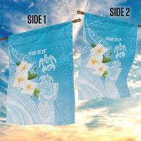 Personalized Guam Chamorro Garden Flag Turtles and Guasali Flowers