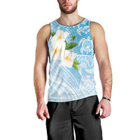 Personalized Guam Chamorro Men Tank Top Turtles and Guasali Flowers