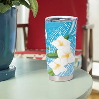 Personalized Guam Chamorro Tumbler Cup Turtles and Guasali Flowers