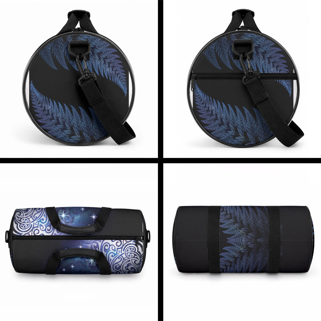 New Zealand Aotearoa Matariki Duffle Bag Starry Silver Fern