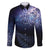 New Zealand Aotearoa Matariki Family Matching Long Sleeve Bodycon Dress and Hawaiian Shirt Starry Silver Fern