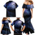 New Zealand Aotearoa Matariki Family Matching Mermaid Dress and Hawaiian Shirt Starry Silver Fern