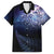 New Zealand Aotearoa Matariki Family Matching Puletasi and Hawaiian Shirt Starry Silver Fern