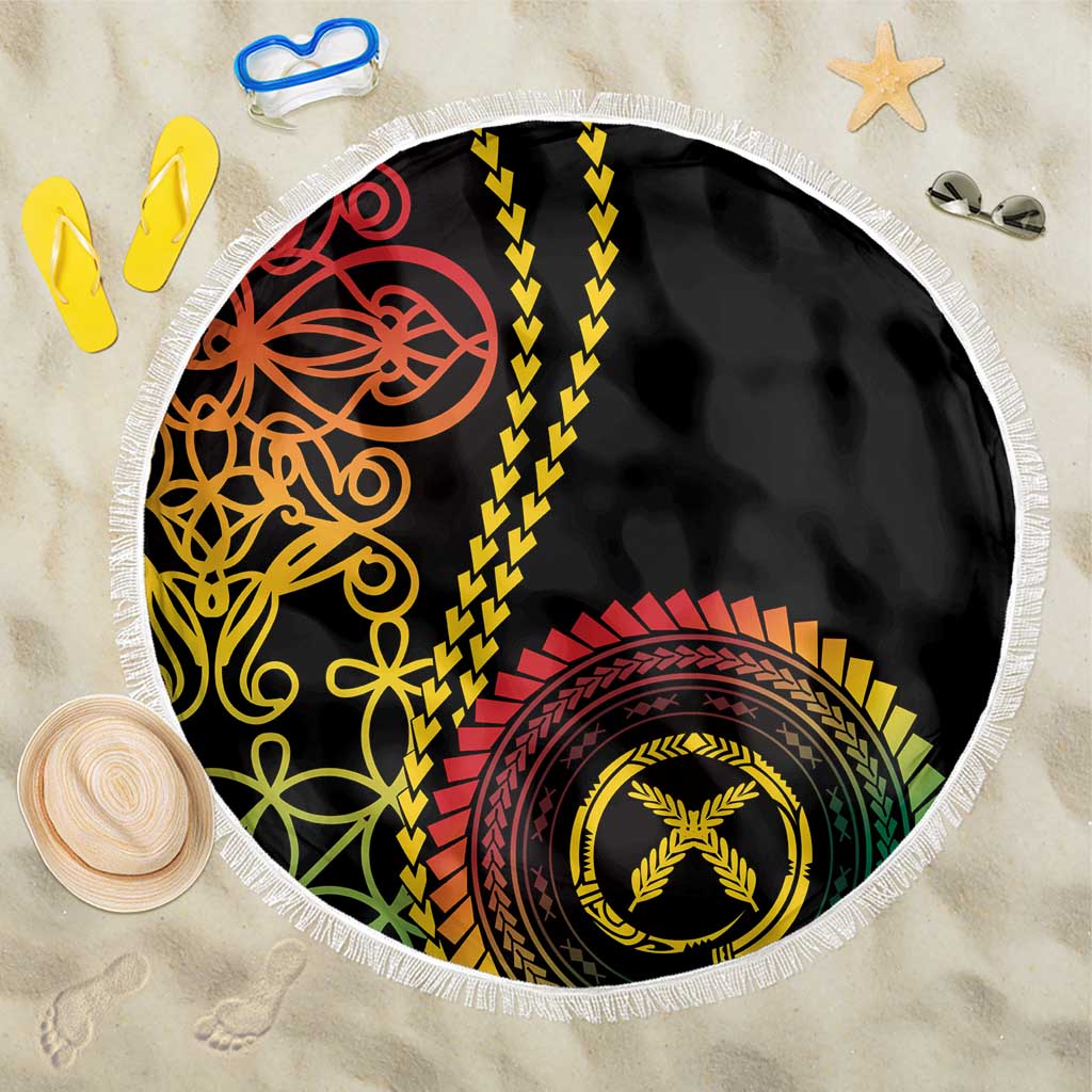 Proudly Ni-Van Sandroing Inspired Classic Style Beach Blanket LT7 One Size 150cm Colorful - Polynesian Pride