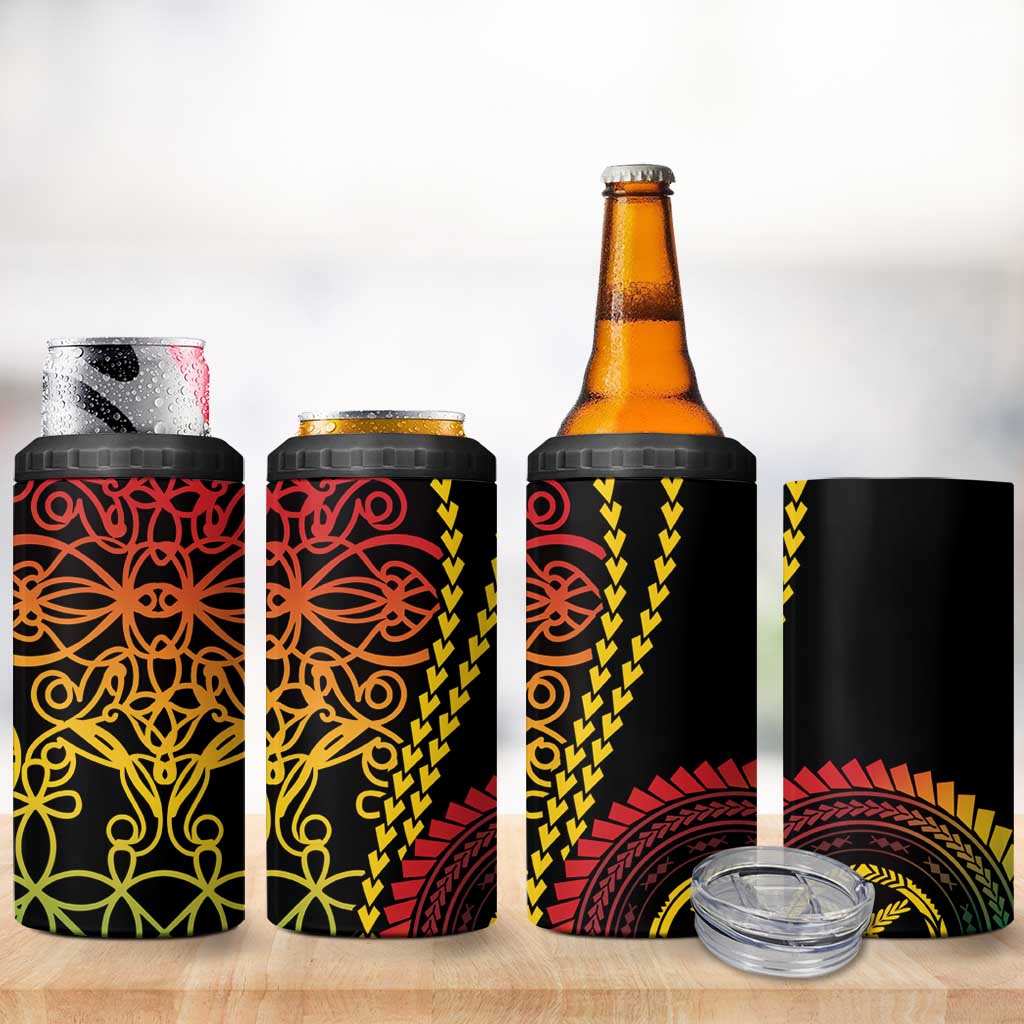 Proudly Ni-Van Sandroing Inspired Classic Style 4 in 1 Can Cooler Tumbler LT7 - Polynesian Pride