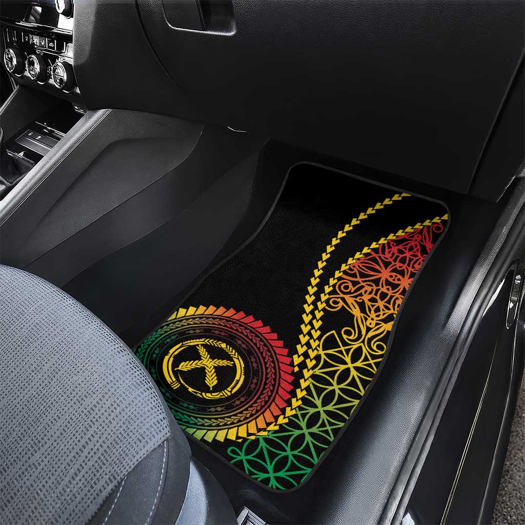 Proudly Ni-Van Sandroing Inspired Classic Style Car Mats LT7 - Polynesian Pride