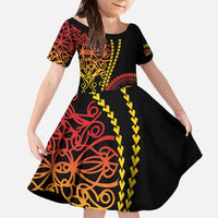 Proudly Ni-Van Sandroing Inspired Classic Style Family Matching Off The Shoulder Long Sleeve Dress and Hawaiian Shirt