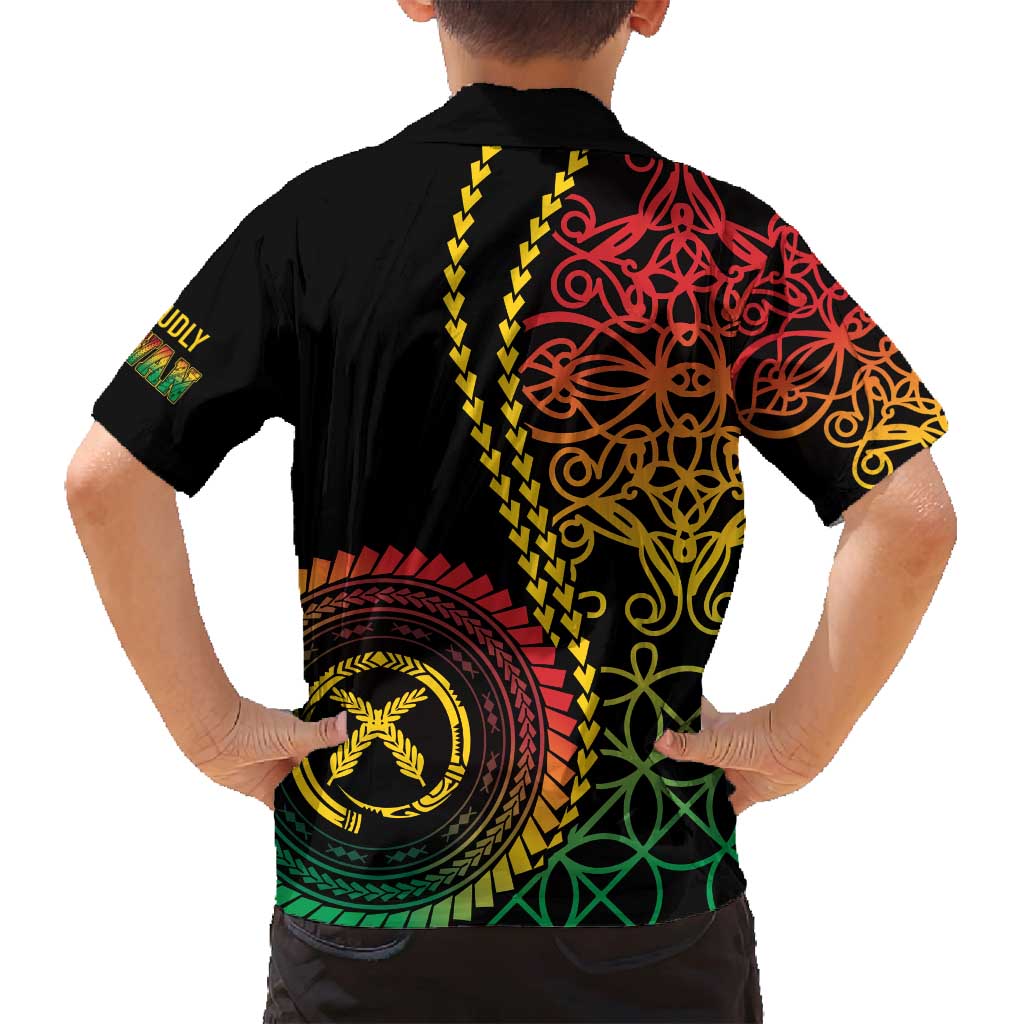 Proudly Ni-Van Sandroing Inspired Classic Style Family Matching Puletasi and Hawaiian Shirt LT7 - Polynesian Pride
