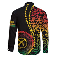 Proudly Ni-Van Sandroing Inspired Classic Style Family Matching Puletasi and Hawaiian Shirt LT7 - Polynesian Pride