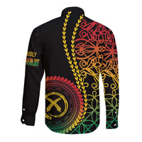 Proudly Ni-Van Sandroing Inspired Classic Style Long Sleeve Button Shirt LT7 - Polynesian Pride