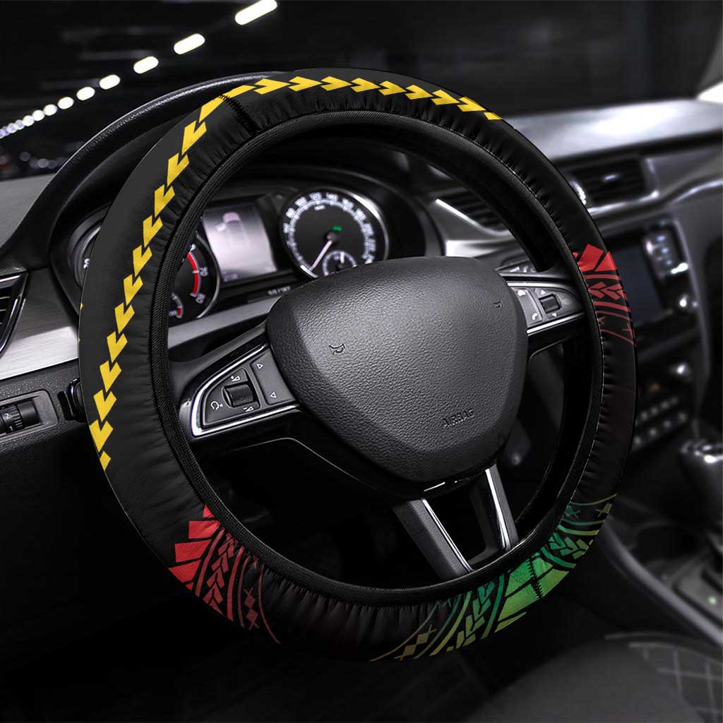 Proudly Ni-Van Sandroing Inspired Classic Style Steering Wheel Cover LT7 Universal Fit Colorful - Polynesian Pride