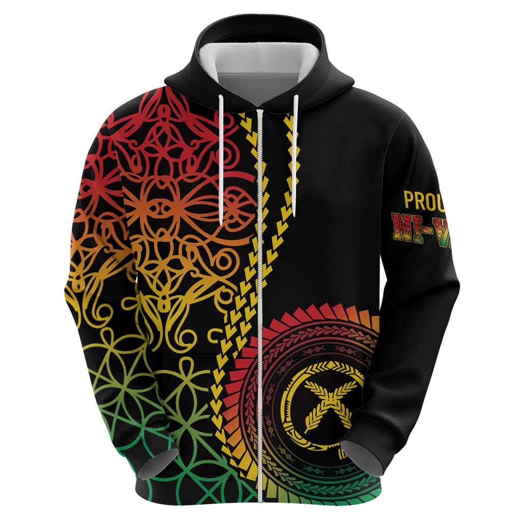 Proudly Ni-Van Sandroing Inspired Classic Style Zip Hoodie