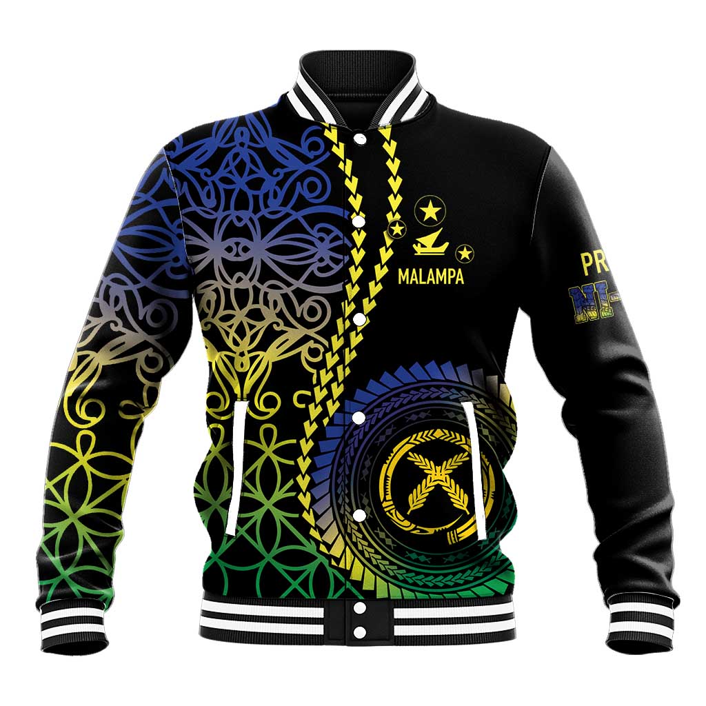 Proudly Ni-Van Sandroing Inspired Baseball Jacket Malampa Classic Style LT7 Unisex Colorful - Polynesian Pride