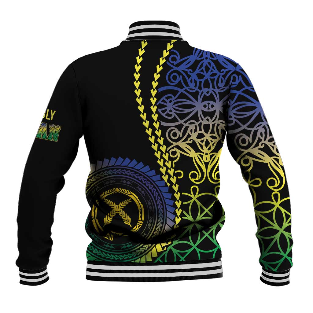 Proudly Ni-Van Sandroing Inspired Baseball Jacket Malampa Classic Style LT7 - Polynesian Pride