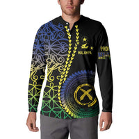 Proudly Ni-Van Sandroing Inspired Button Sweatshirt Malampa Classic Style LT7 - Polynesian Pride