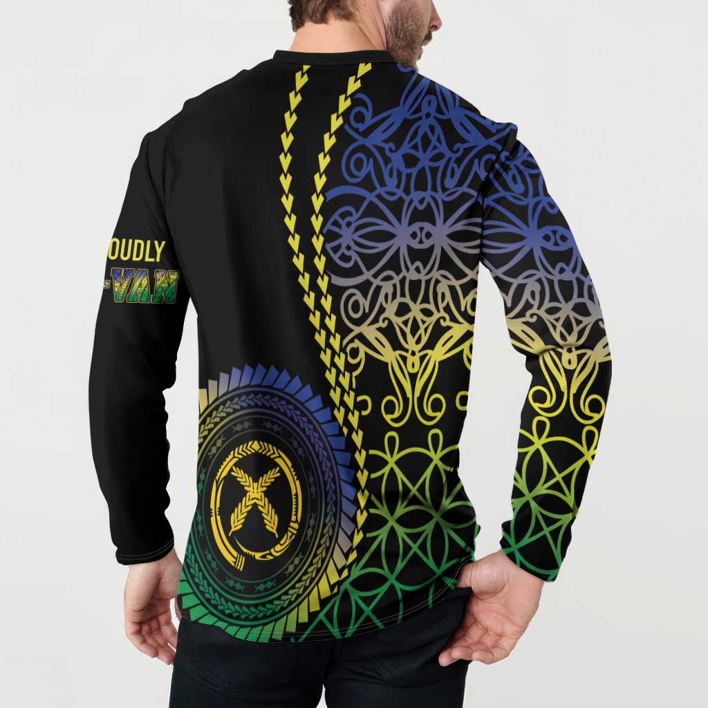 Proudly Ni-Van Sandroing Inspired Button Sweatshirt Malampa Classic Style LT7 - Polynesian Pride