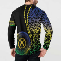 Proudly Ni-Van Sandroing Inspired Button Sweatshirt Malampa Classic Style LT7 - Polynesian Pride