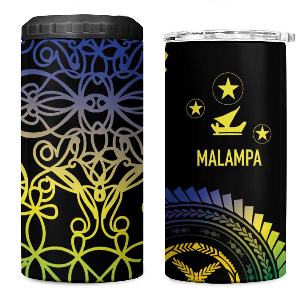 Proudly Ni-Van Sandroing Inspired 4 in 1 Can Cooler Tumbler Malampa Classic Style LT7 One Size: 16 oz Colorful - Polynesian Pride