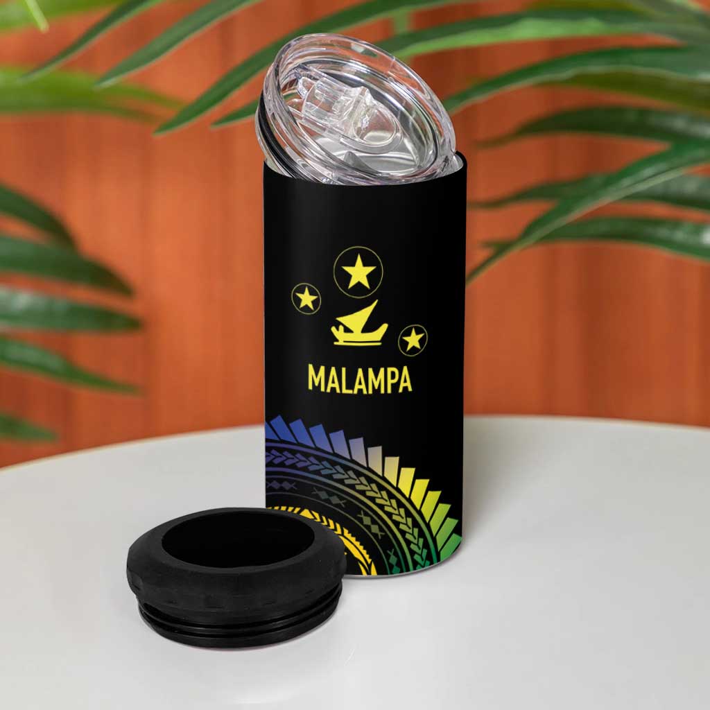Proudly Ni-Van Sandroing Inspired 4 in 1 Can Cooler Tumbler Malampa Classic Style LT7 - Polynesian Pride