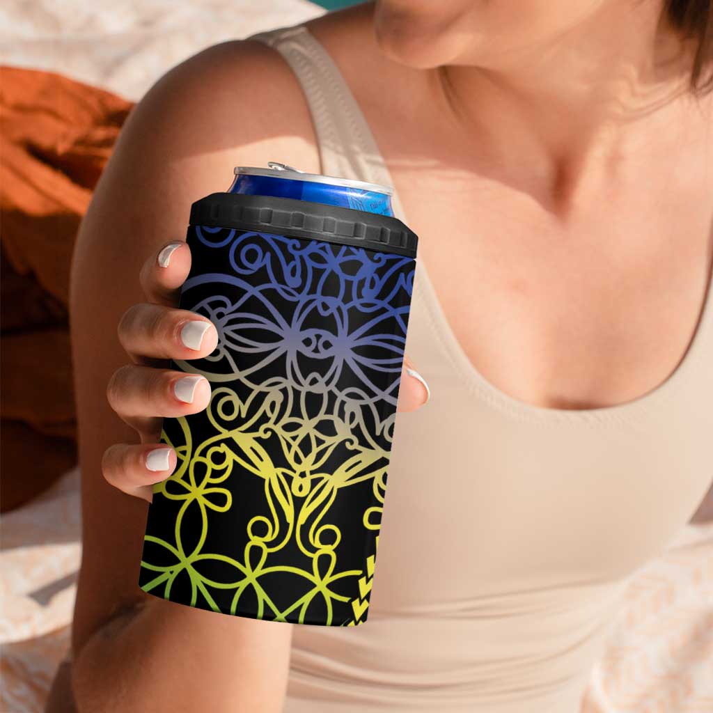 Proudly Ni-Van Sandroing Inspired 4 in 1 Can Cooler Tumbler Malampa Classic Style LT7 - Polynesian Pride