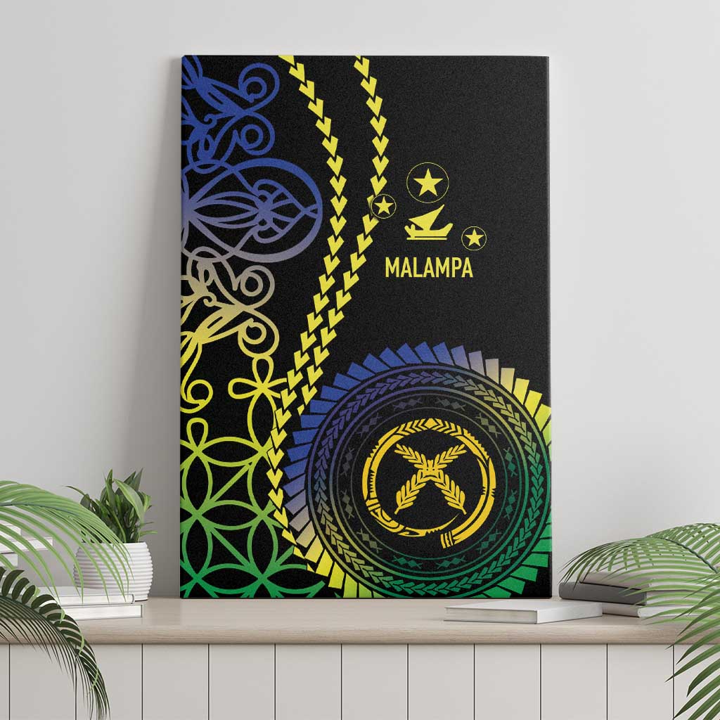 Proudly Ni-Van Sandroing Inspired Canvas Wall Art Malampa Classic Style LT7 - Polynesian Pride
