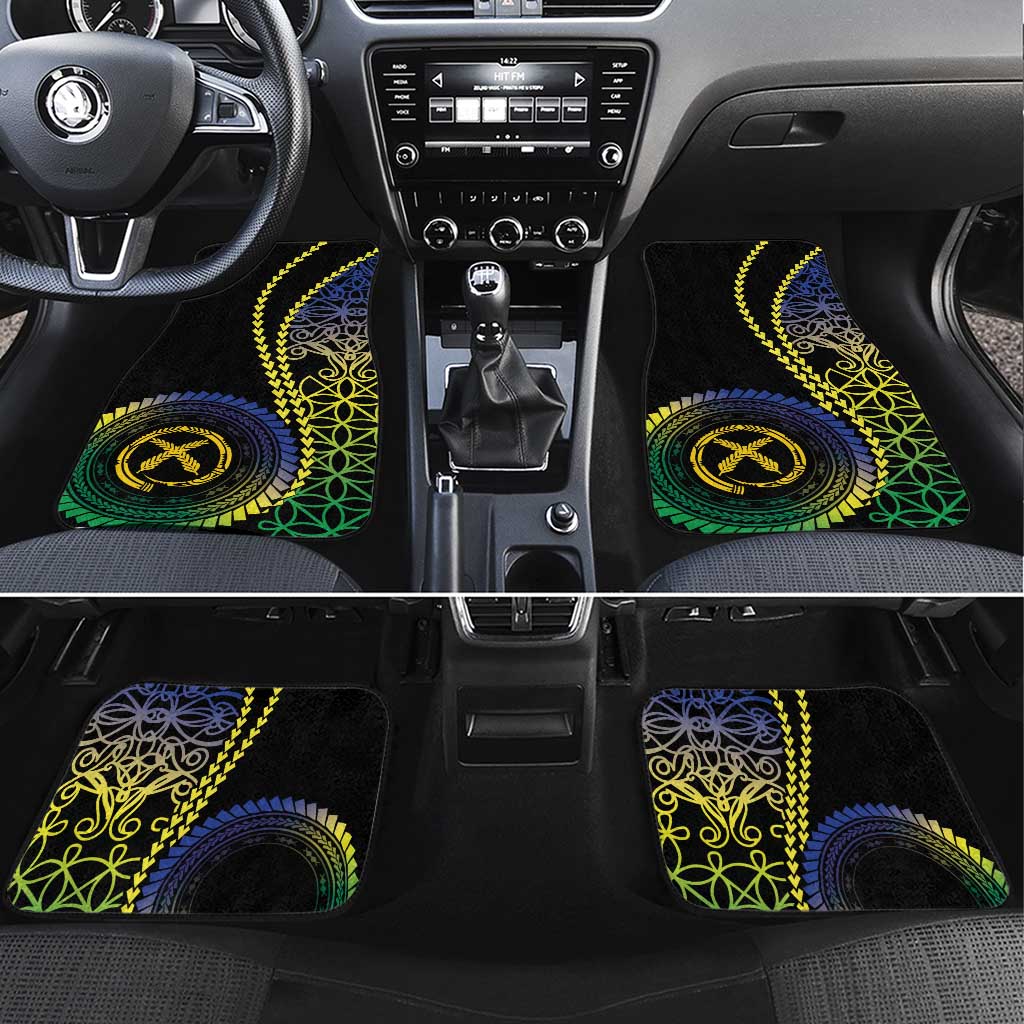 Proudly Ni-Van Sandroing Inspired Car Mats Malampa Classic Style LT7 Set 4pcs Colorful - Polynesian Pride