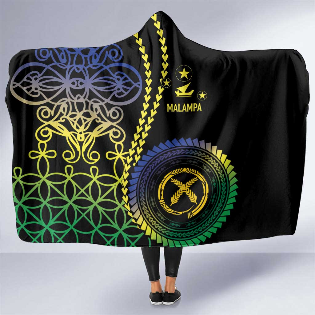 Proudly Ni-Van Sandroing Inspired Hooded Blanket Malampa Classic Style LT7 One Size Colorful - Polynesian Pride