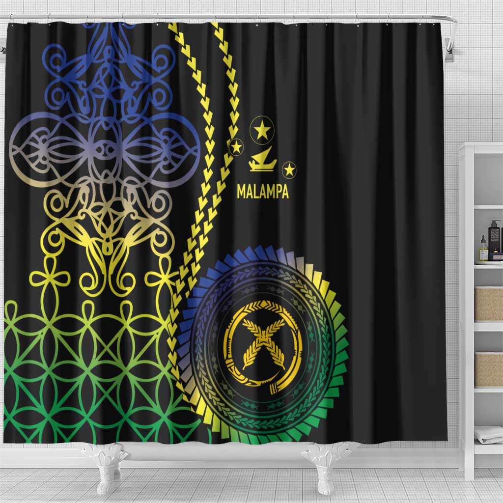 Proudly Ni-Van Sandroing Inspired Shower Curtain Malampa Classic Style
