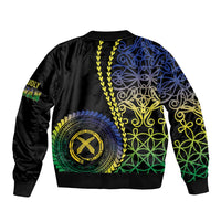 Proudly Ni-Van Sandroing Inspired Sleeve Zip Bomber Jacket Malampa Classic Style