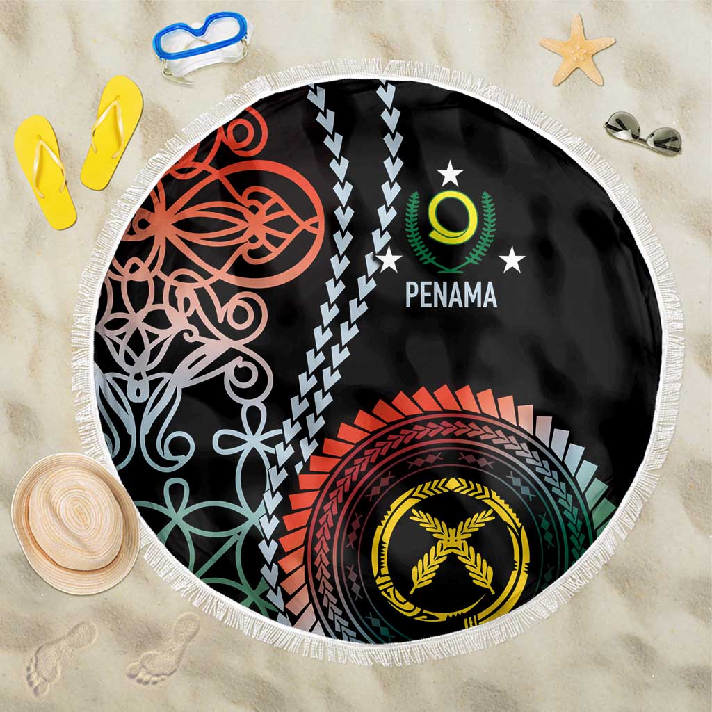 Proudly Ni-Van Sandroing Inspired Beach Blanket Penama Classic Style LT7 One Size 150cm Colorful - Polynesian Pride