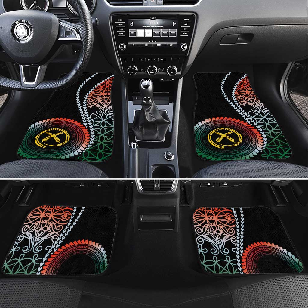 Proudly Ni-Van Sandroing Inspired Car Mats Penama Classic Style LT7 Set 4pcs Colorful - Polynesian Pride