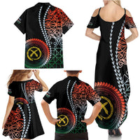 Proudly Ni-Van Sandroing Inspired Family Matching Summer Maxi Dress and Hawaiian Shirt Penama Classic Style