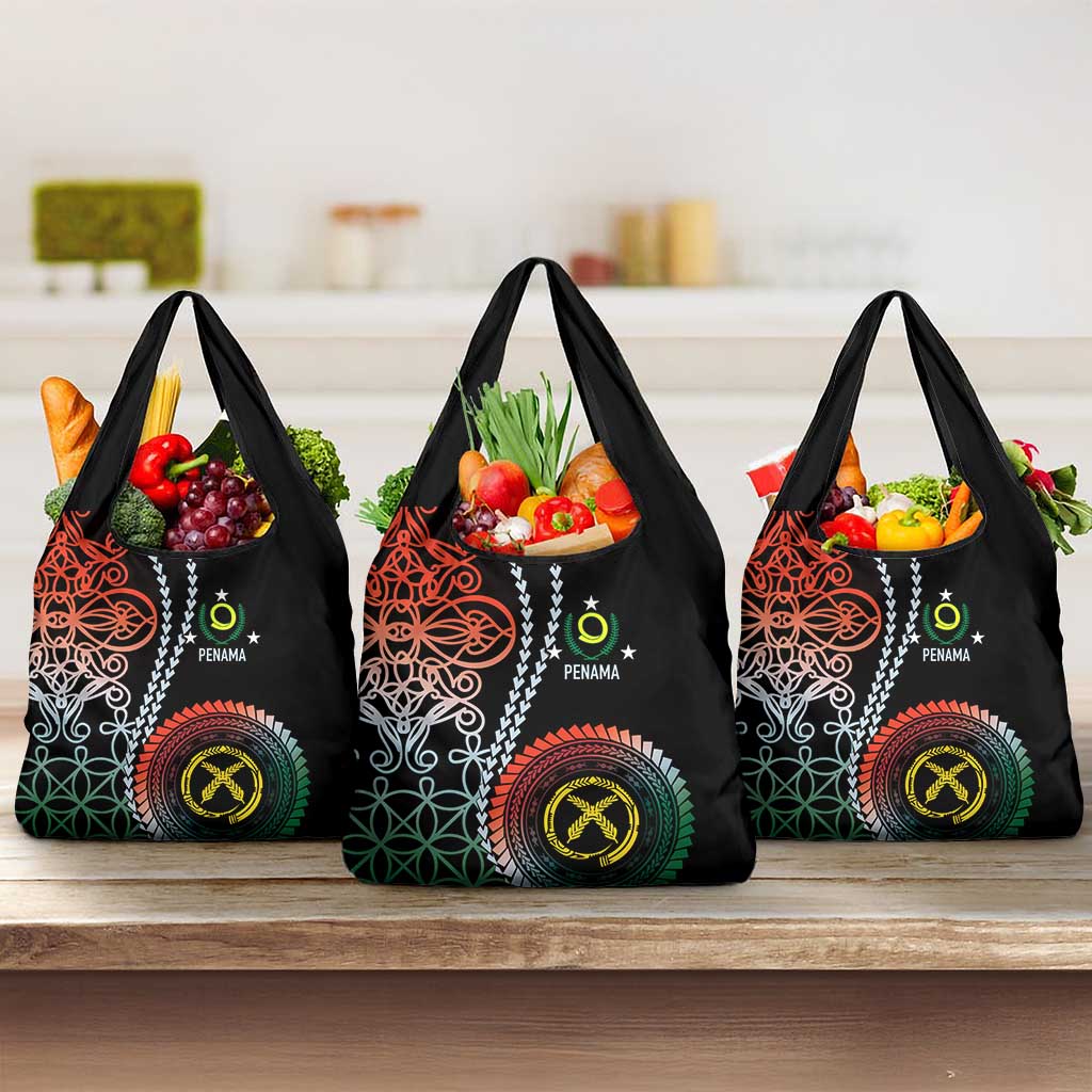Proudly Ni-Van Sandroing Inspired Grocery Bag Penama Classic Style LT7 3-pack One Size Colorful - Polynesian Pride