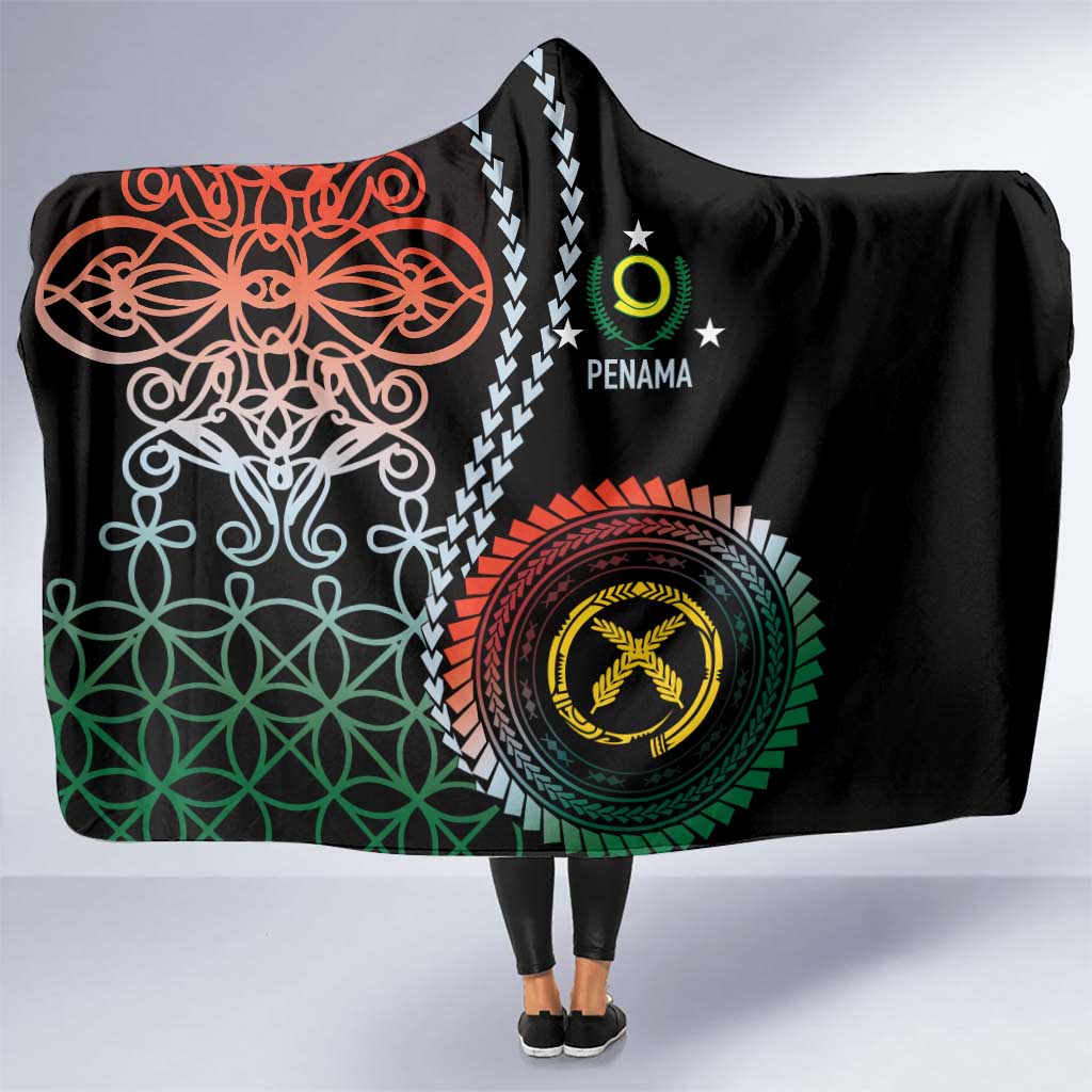 Proudly Ni-Van Sandroing Inspired Hooded Blanket Penama Classic Style LT7 One Size Colorful - Polynesian Pride