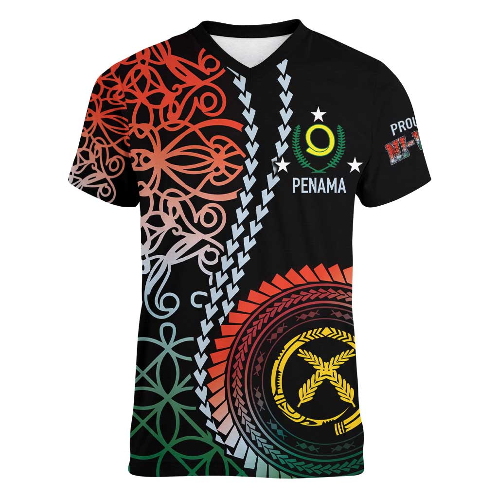 Proudly Ni-Van Sandroing Inspired Women V-Neck T-Shirt Penama Classic Style