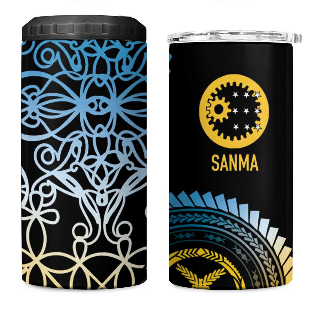 Proudly Ni-Van Sandroing Inspired 4 in 1 Can Cooler Tumbler Sanma Classic Style LT7 One Size: 16 oz Colorful - Polynesian Pride
