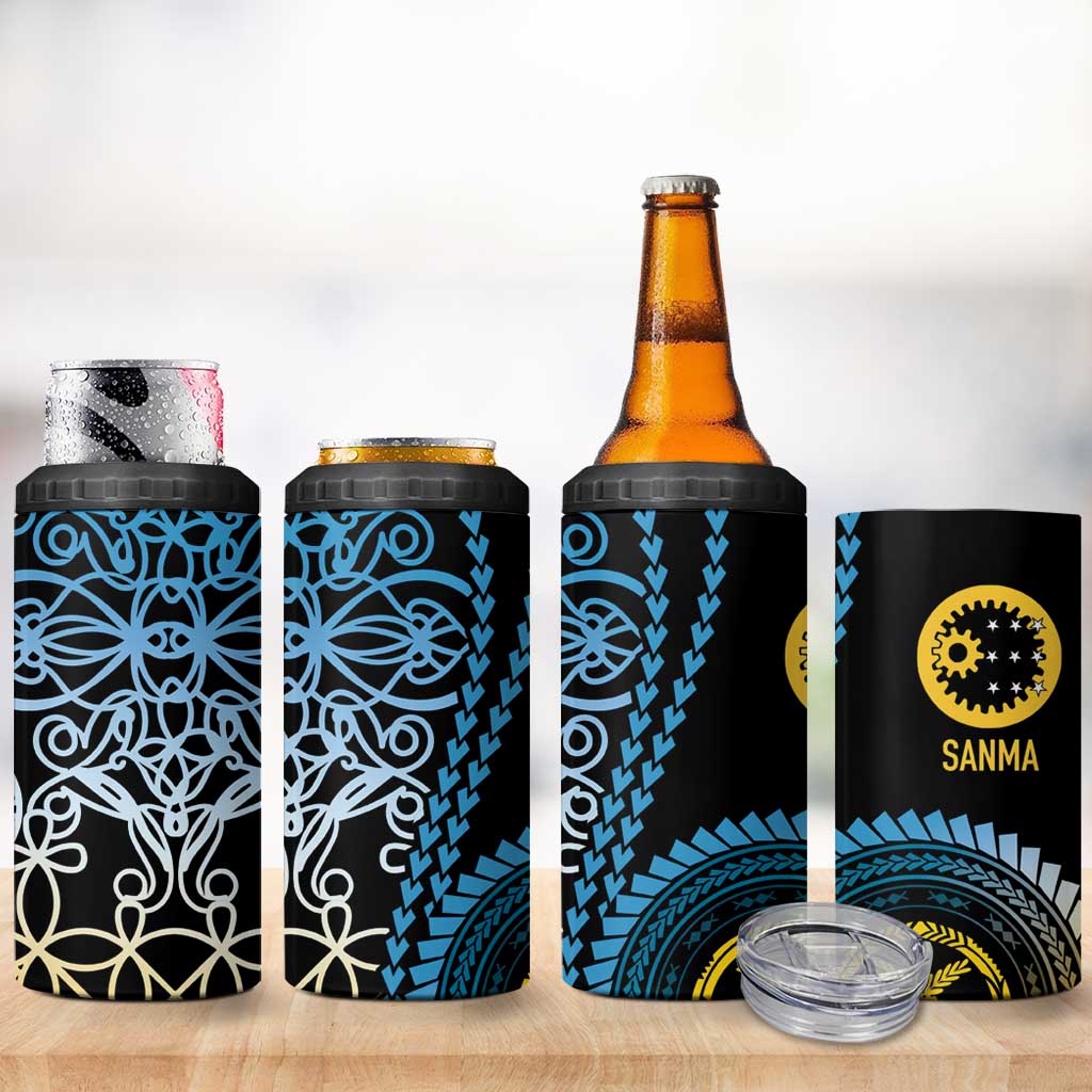 Proudly Ni-Van Sandroing Inspired 4 in 1 Can Cooler Tumbler Sanma Classic Style LT7 - Polynesian Pride