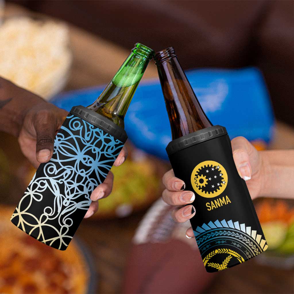 Proudly Ni-Van Sandroing Inspired 4 in 1 Can Cooler Tumbler Sanma Classic Style LT7 - Polynesian Pride