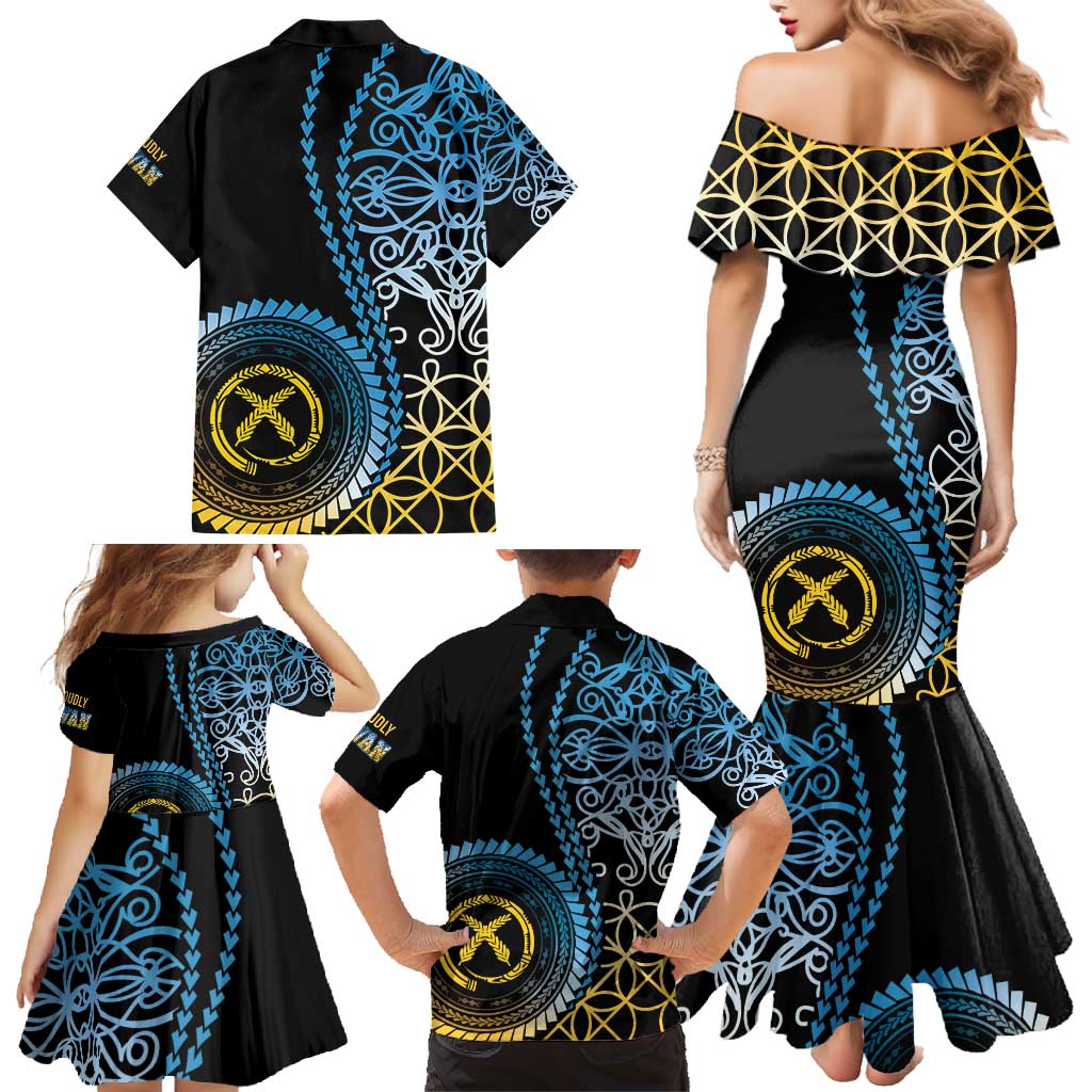 Proudly Ni-Van Sandroing Inspired Family Matching Mermaid Dress and Hawaiian Shirt Sanma Classic Style