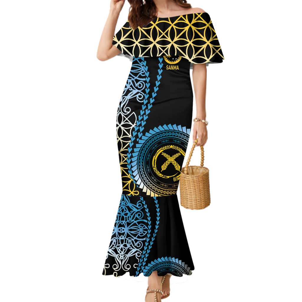 Proudly Ni-Van Sandroing Inspired Family Matching Mermaid Dress and Hawaiian Shirt Sanma Classic Style