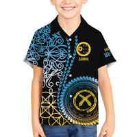 Proudly Ni-Van Sandroing Inspired Family Matching Puletasi and Hawaiian Shirt Sanma Classic Style LT7 Son's Shirt Colorful - Polynesian Pride