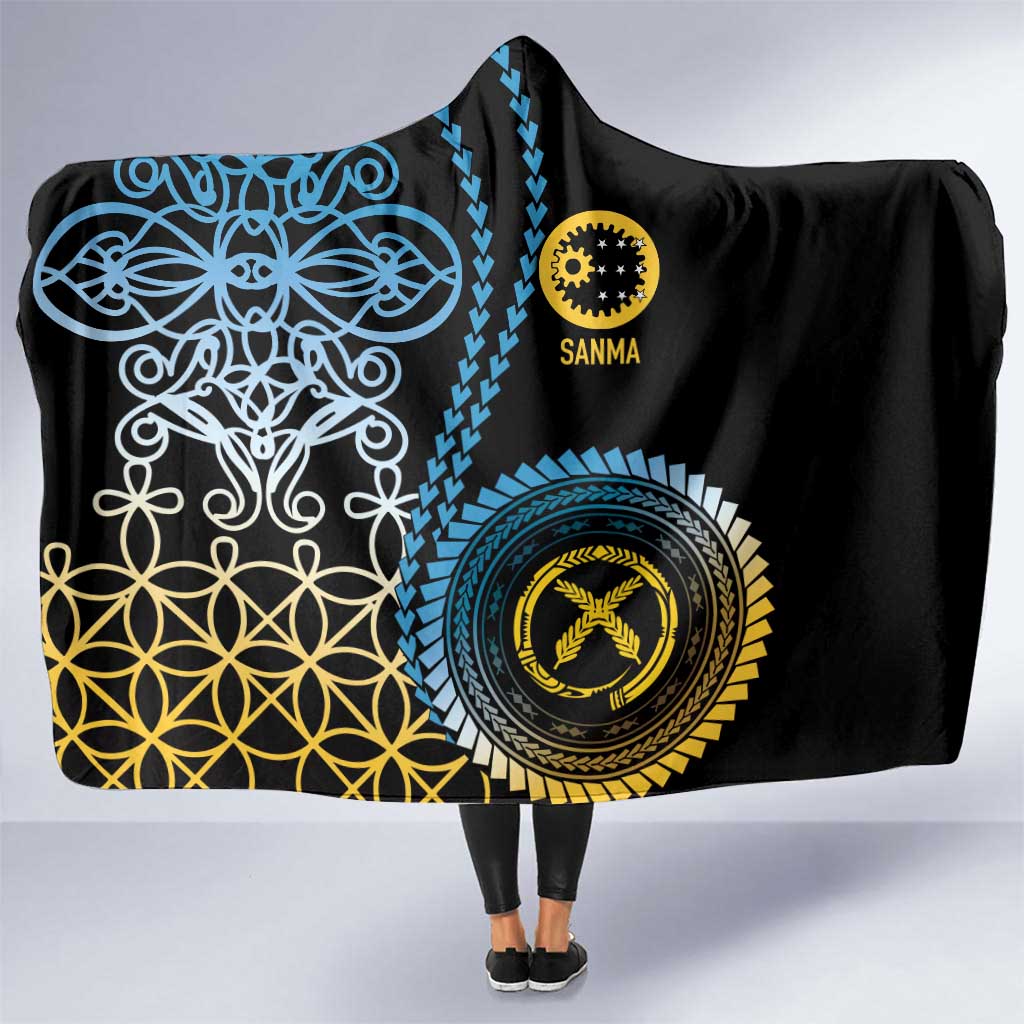 Proudly Ni-Van Sandroing Inspired Hooded Blanket Sanma Classic Style LT7 One Size Colorful - Polynesian Pride