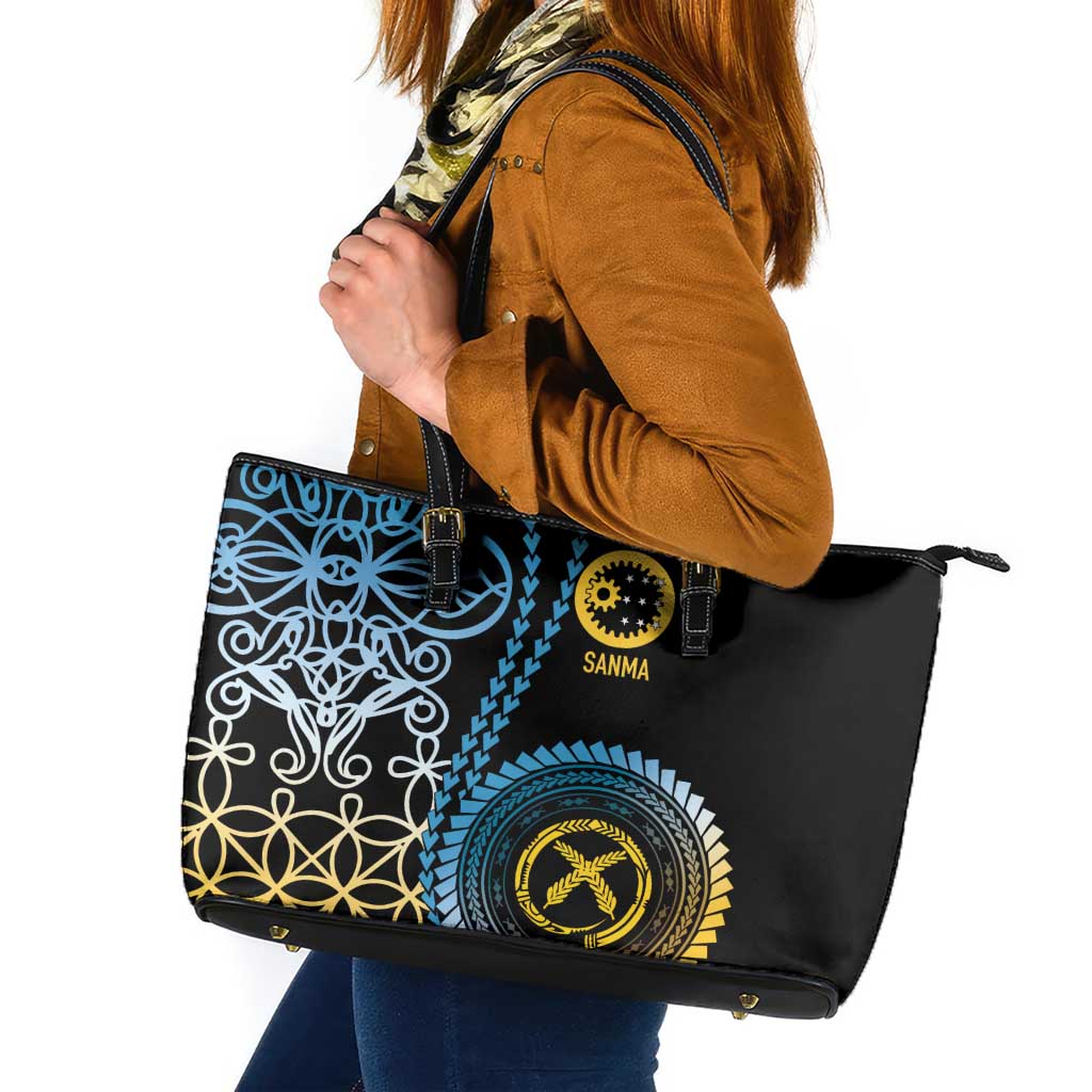 Proudly Ni-Van Sandroing Inspired Leather Tote Bag Sanma Classic Style