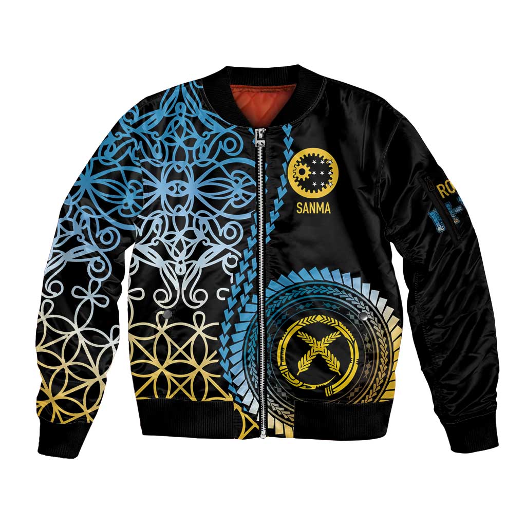 Proudly Ni-Van Sandroing Inspired Sleeve Zip Bomber Jacket Sanma Classic Style