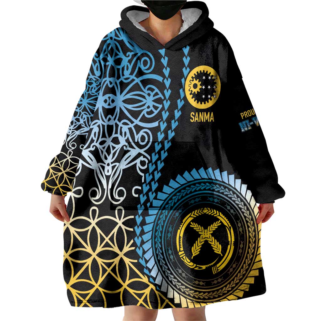 Proudly Ni-Van Sandroing Inspired Wearable Blanket Hoodie Sanma Classic Style LT7 - Polynesian Pride